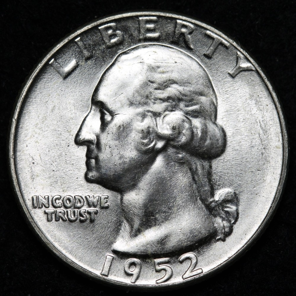 1952 Washington Silver Quarter GEM BU *UNCIRCULATED* MS E306 WIAP