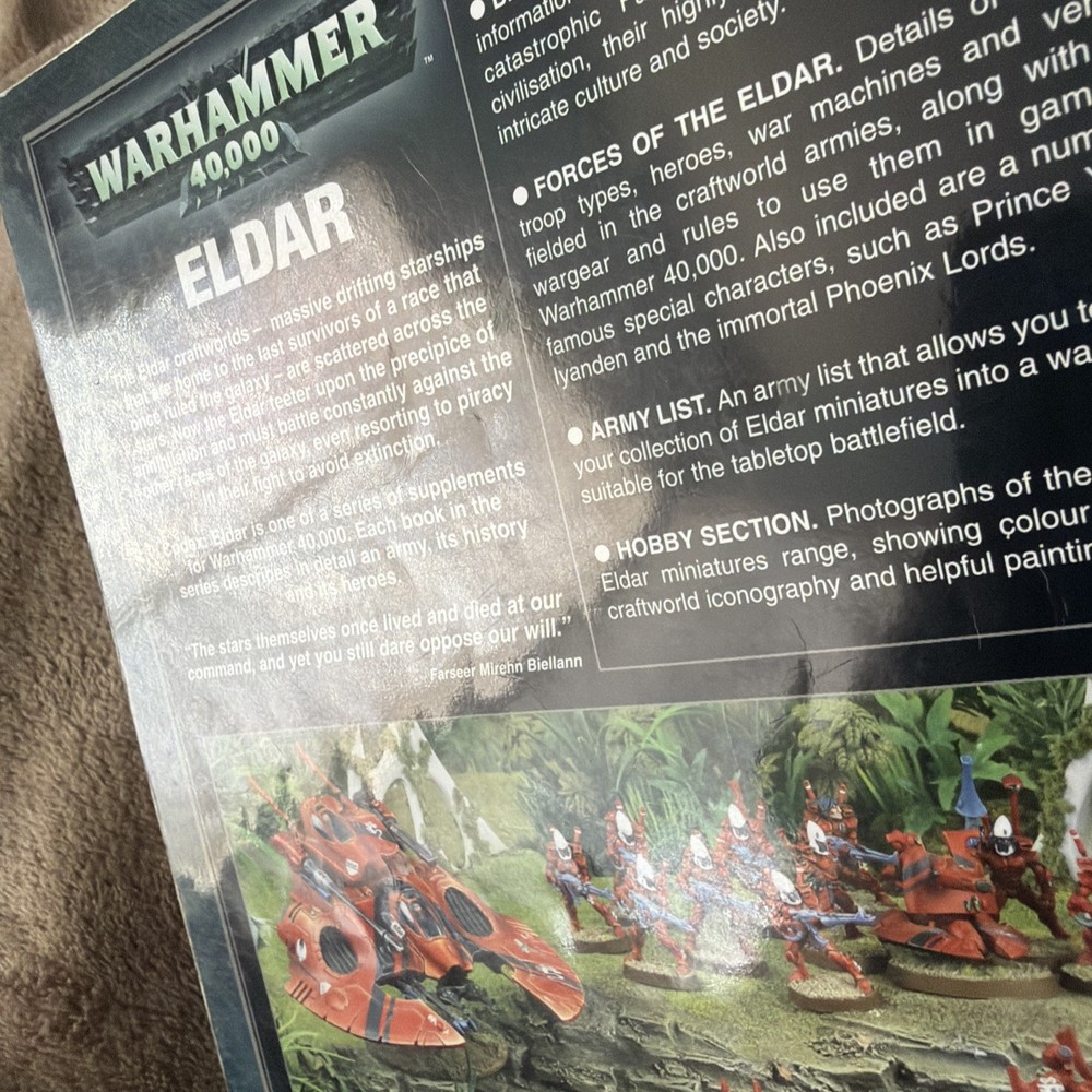 Warhammer 40K - “Codex Eldar” 4th edition 2006. good condition.