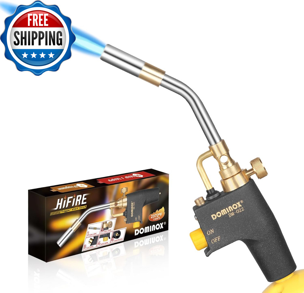 Propane Torch Head High Intensity Torch Head Trigger Start Gas Torch............