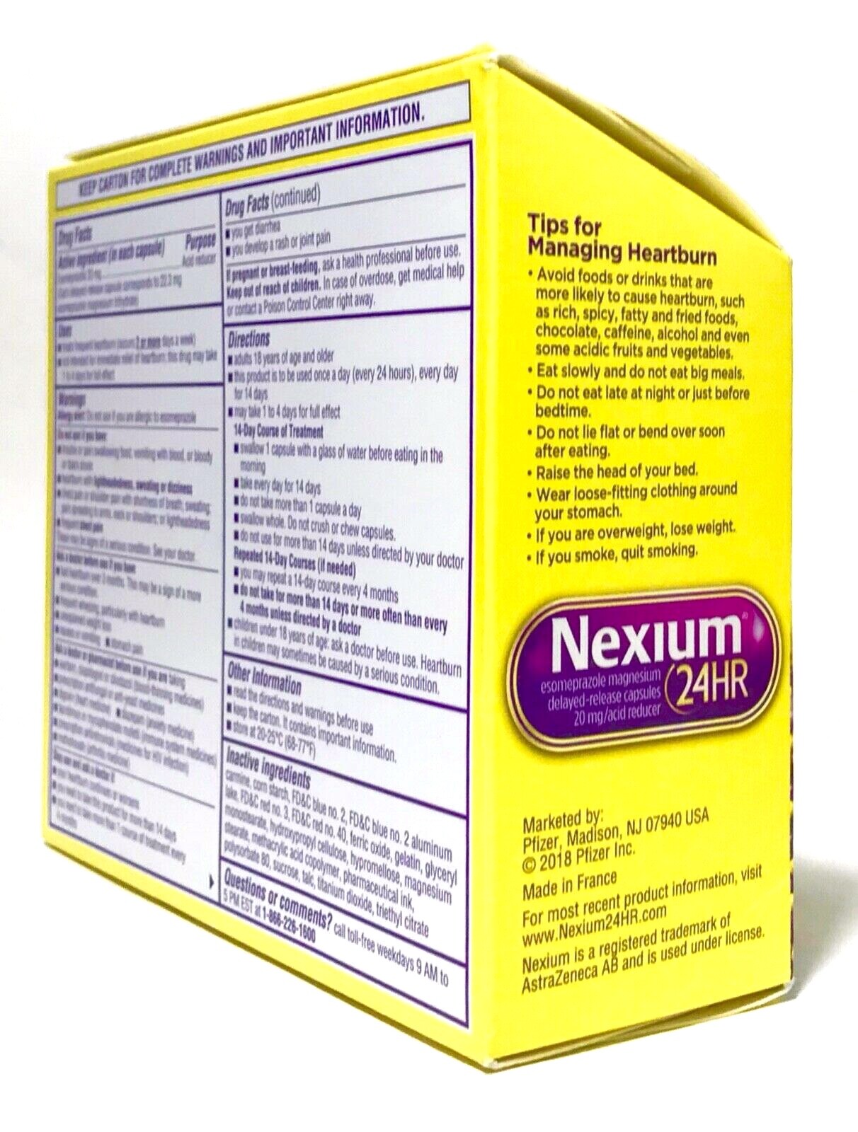 NEXIUM 24HR 2 X 42 (84) * CLEAR MINIS * ESOMEPRAZOLE MAGNESIUM 20mg EX 05/2025+