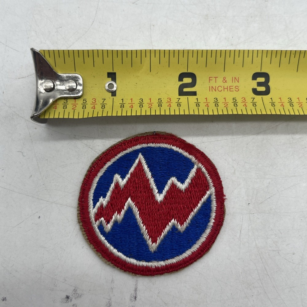 Vintage U.S. Army 312th Logistical Command Patch White Blue Red 2” Circle