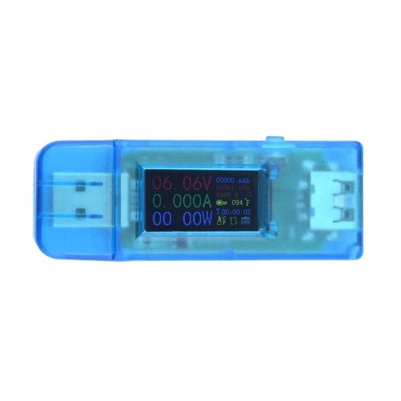 Easy Carry Voltage Current Tester with Temperature Display Waterproof ABS for