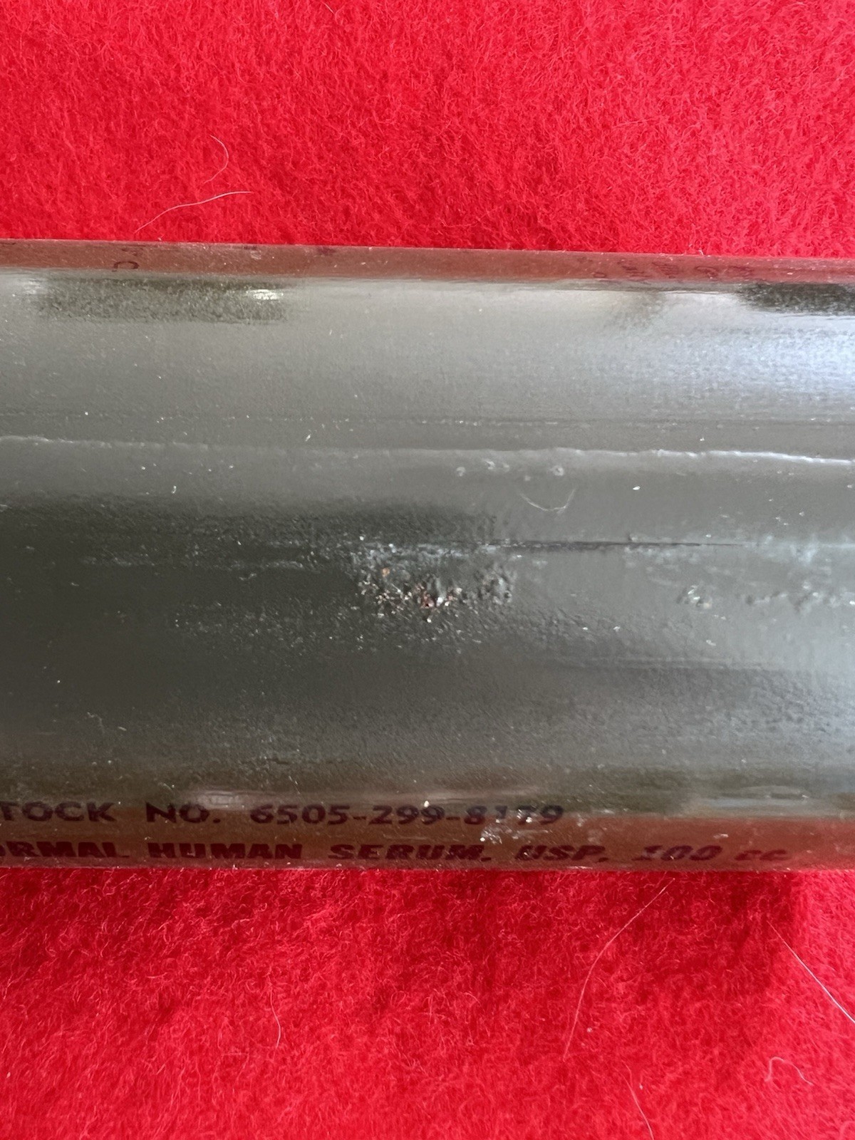 Vietnam War Era US Serum Albumin Can LRRP SEAL SOG MIKE FORCE First Aid Medic