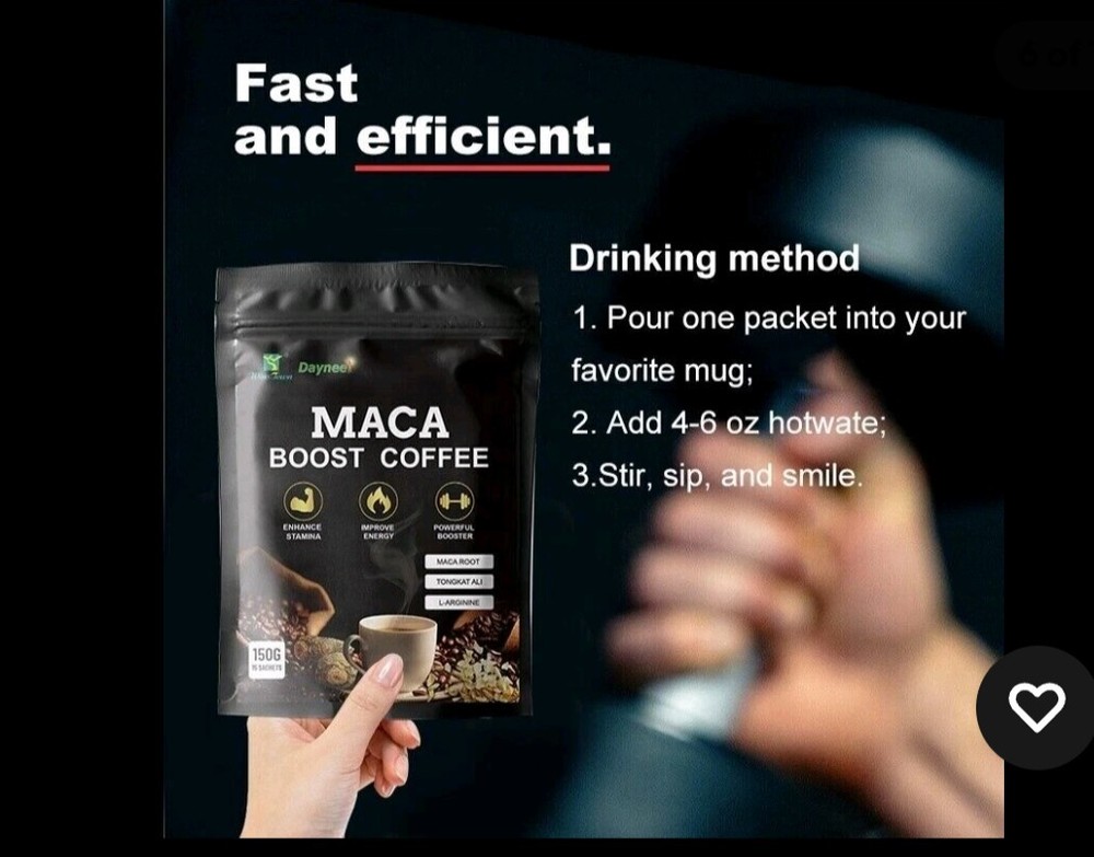 Black Maca Coffee  10Pc/box