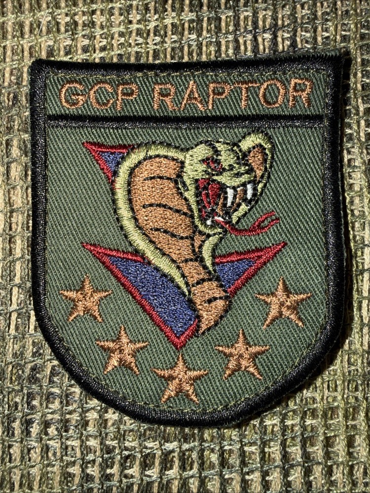 French NATO Forces Forces GCP COMANDO Task Force Raptor OD Pocket Patch FFL