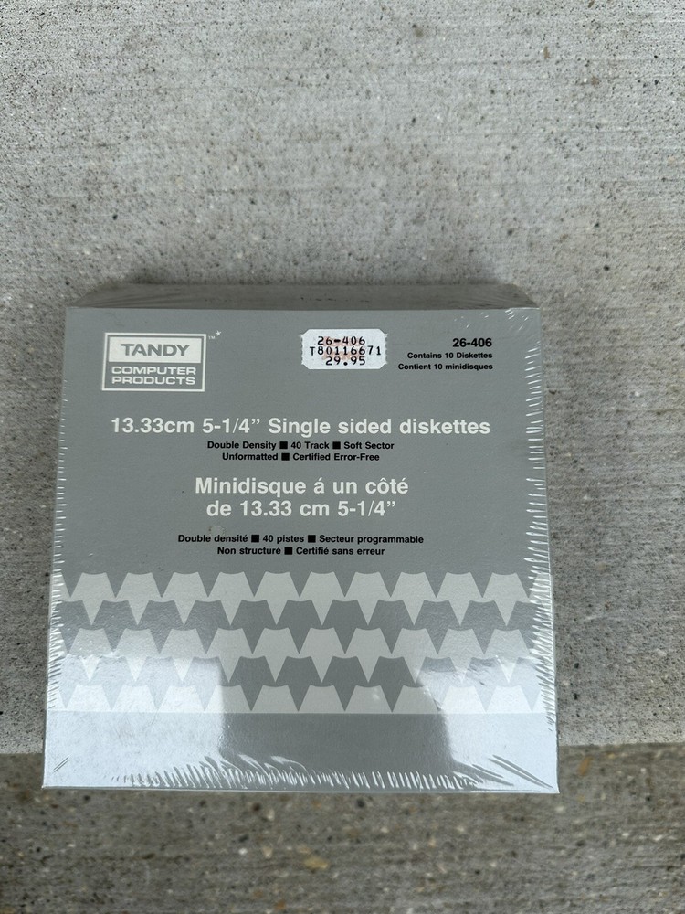 Vintage Tandy Computer Products 10 Diskettes