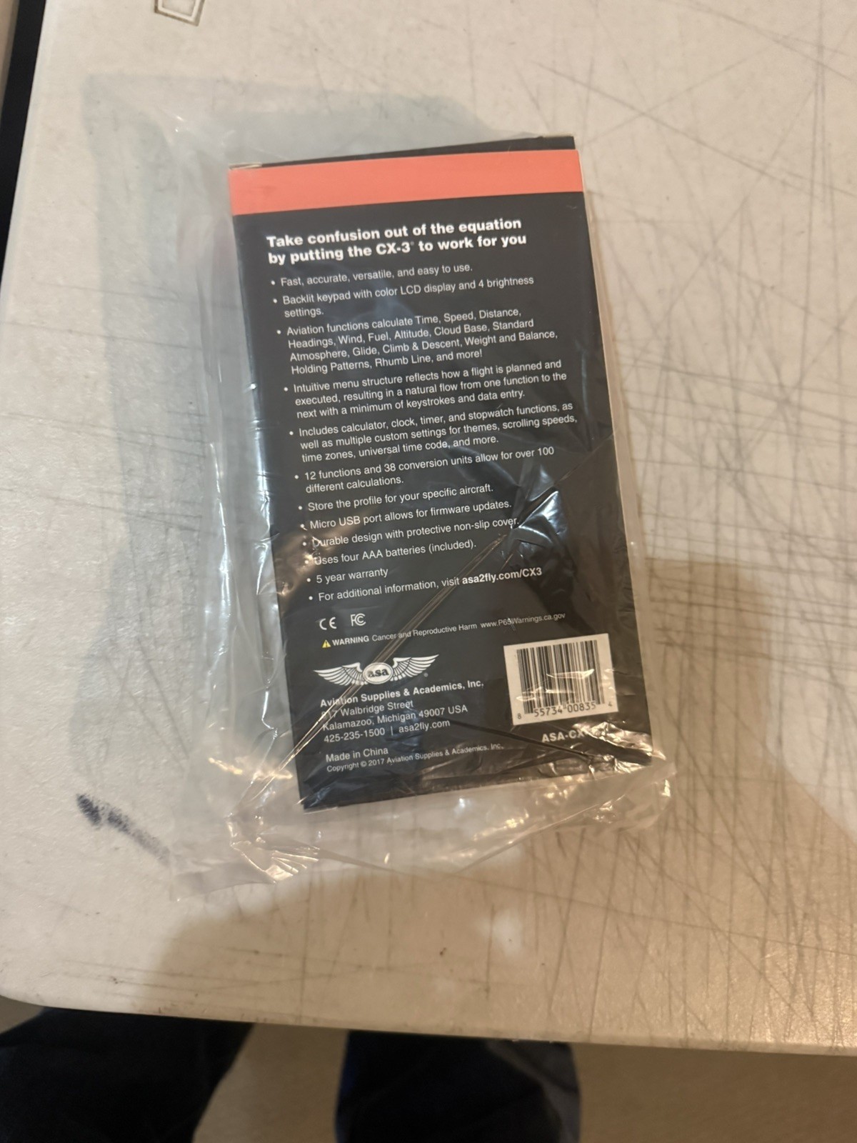 New ASA CX-3 Electronic E6-B Flight Computer