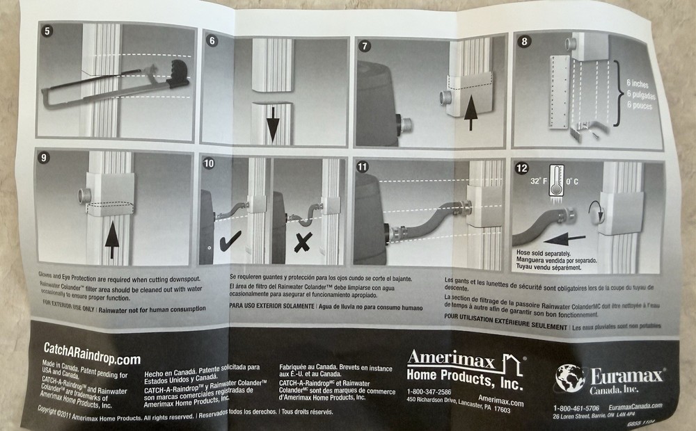 Amerimax 37042 Catch A Rain Gutter Water Diffuser