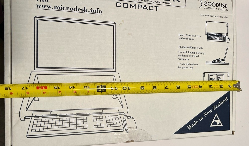 Microdesk Compact writing platform For Laptops 430mm Width (16.93”)
