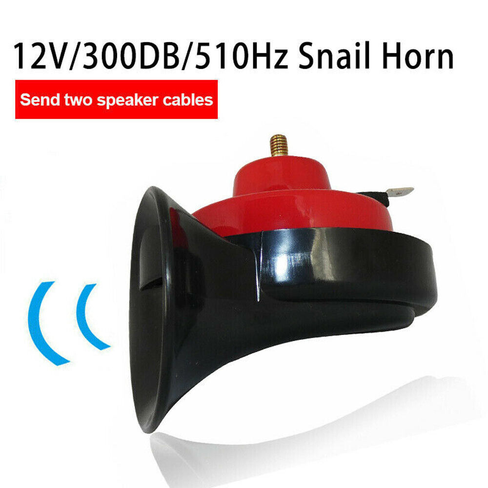2x 12V 300DB Super Loud Train Horn Waterproof Motorcycle Car Truck SUV Boat Red