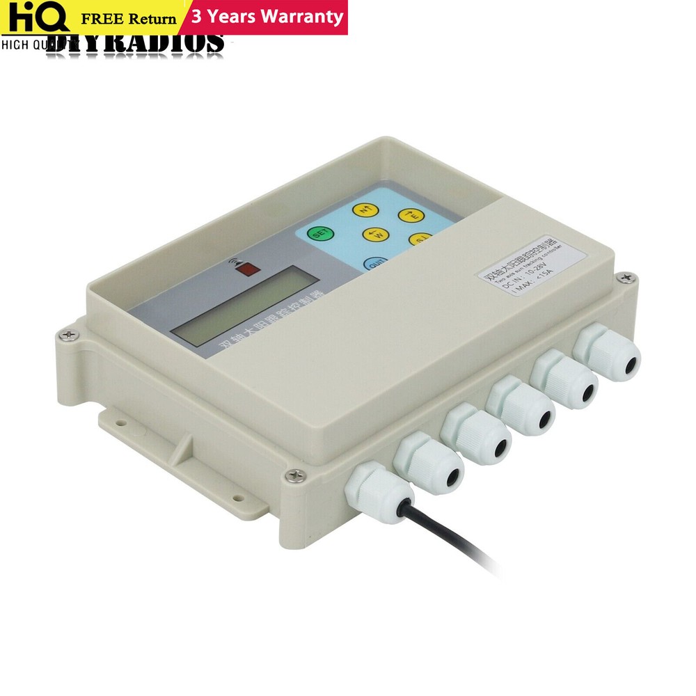 Dual Axis Solar Tracker Controller with Remote Control + DC Dual Axis Gimbal