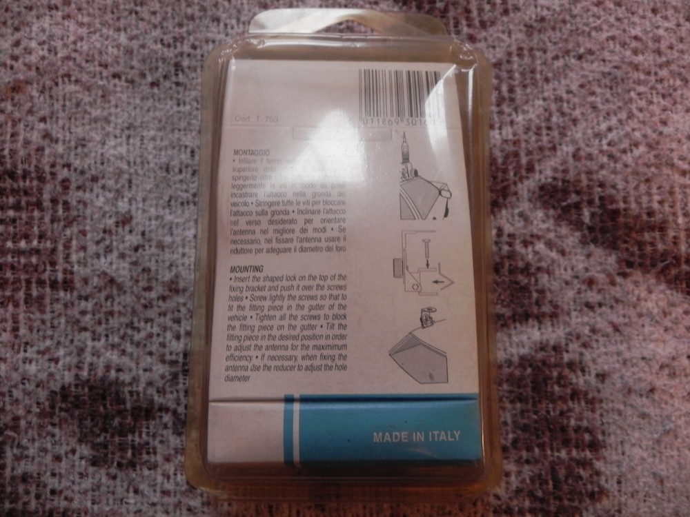 Alan GR-S Inox Antenna Mount, Cod. T 753