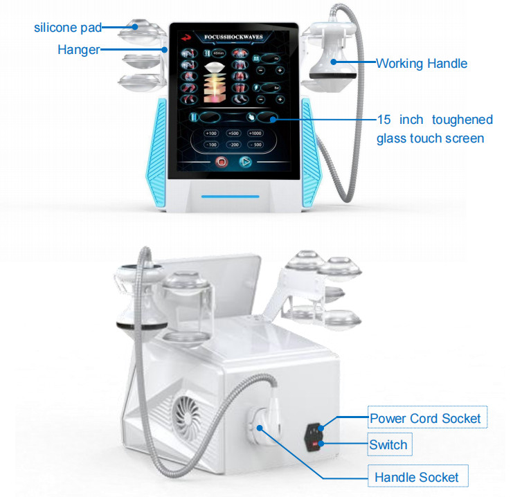 Focus Shockwave Eswt Focused Shock Wave Therapy Machine plantar fasciitis