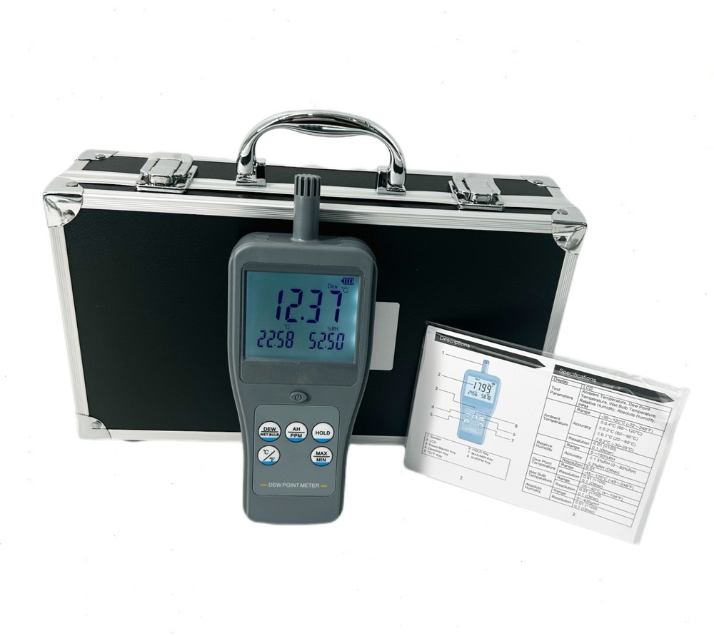 Temp Humidity Dewpoint Meter Display 3 Measurement Parameters Resolution 0.01