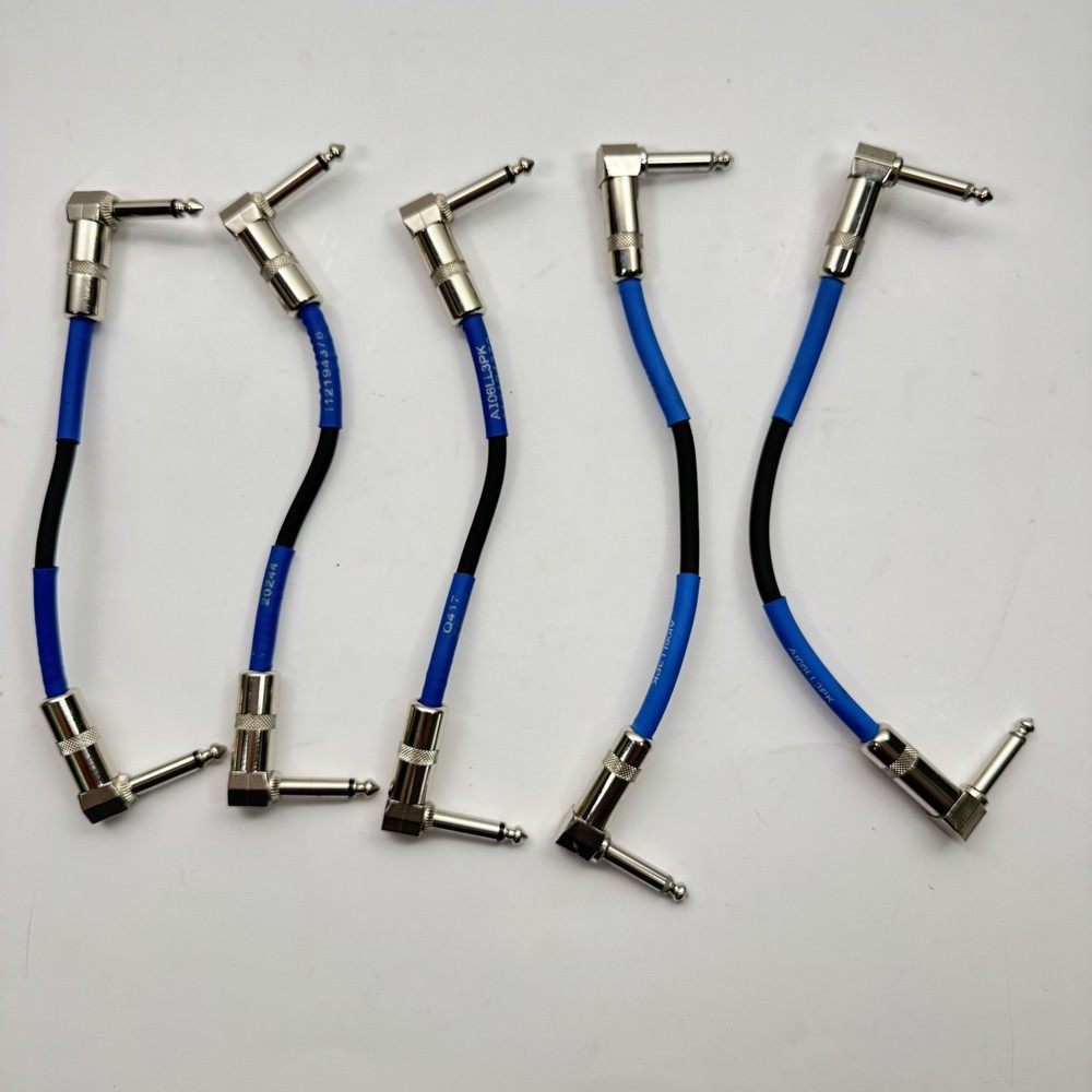 Livewire Advantage Instrument Patch Cable 5 Pack Angled/Angled 3-8 in. 2-9 in.