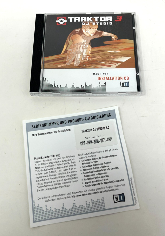 Traktor 3 DJ Studio Native Instruments PC Open Box MAC/WIN CD 2005
