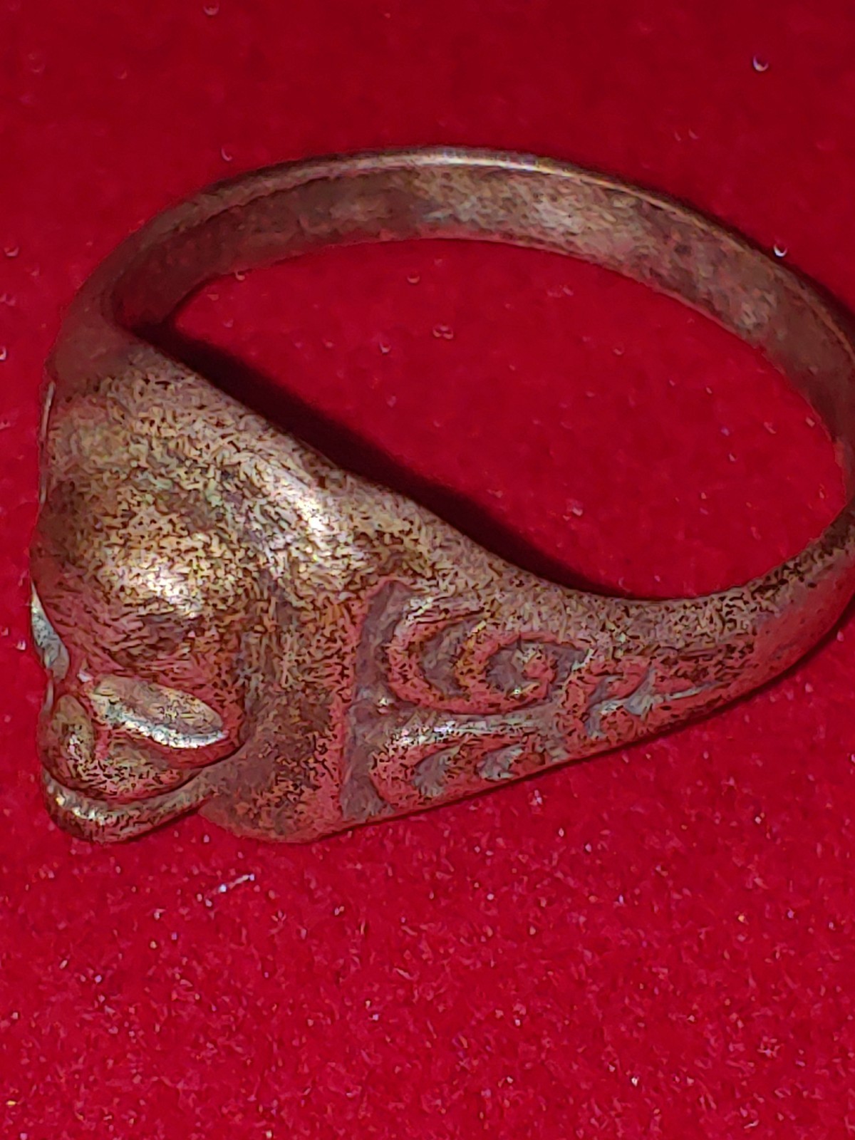 From The Aleister Crowley Mansion Silver Skull Ring With Certificate