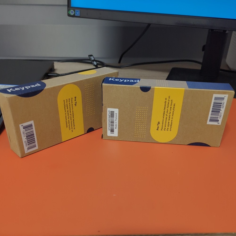 (2)SimpliSafe Home Security System Wireless Security Keypad KP3W SSKP3