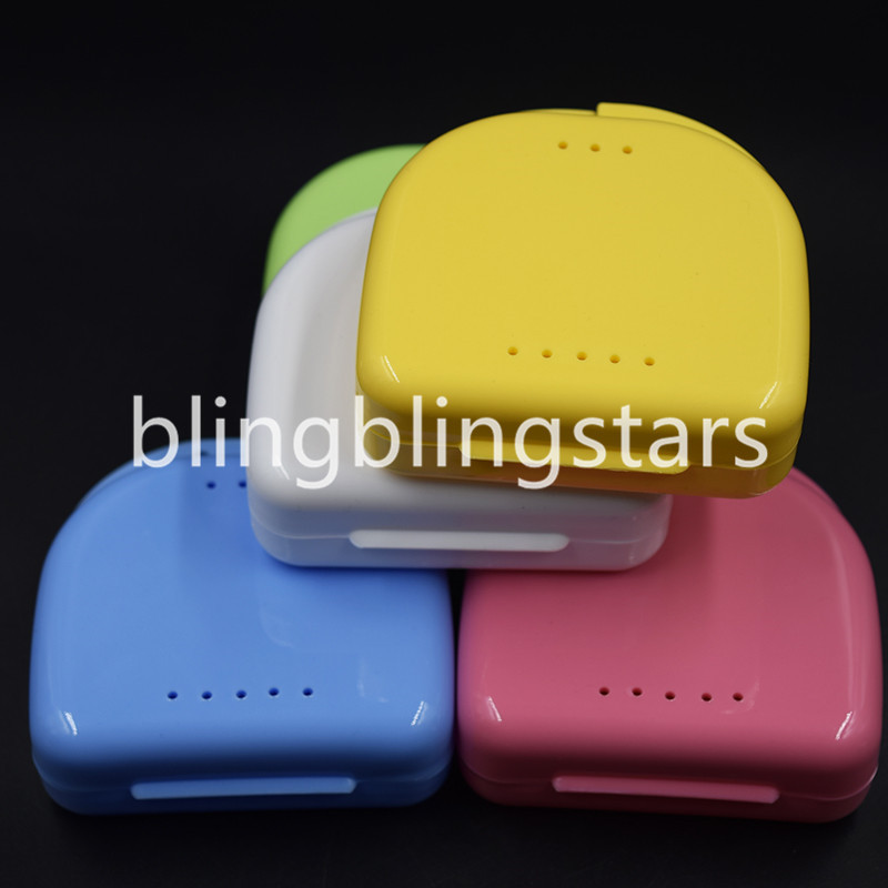 10 Pcs Denture Retainer Storage Box, Mouthguard Container, Assorted Colors