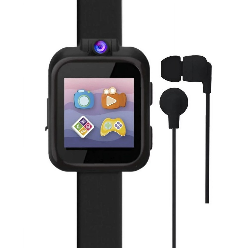 NIB iTech Junior Boys Earbuds & Smartwatch Set - Black