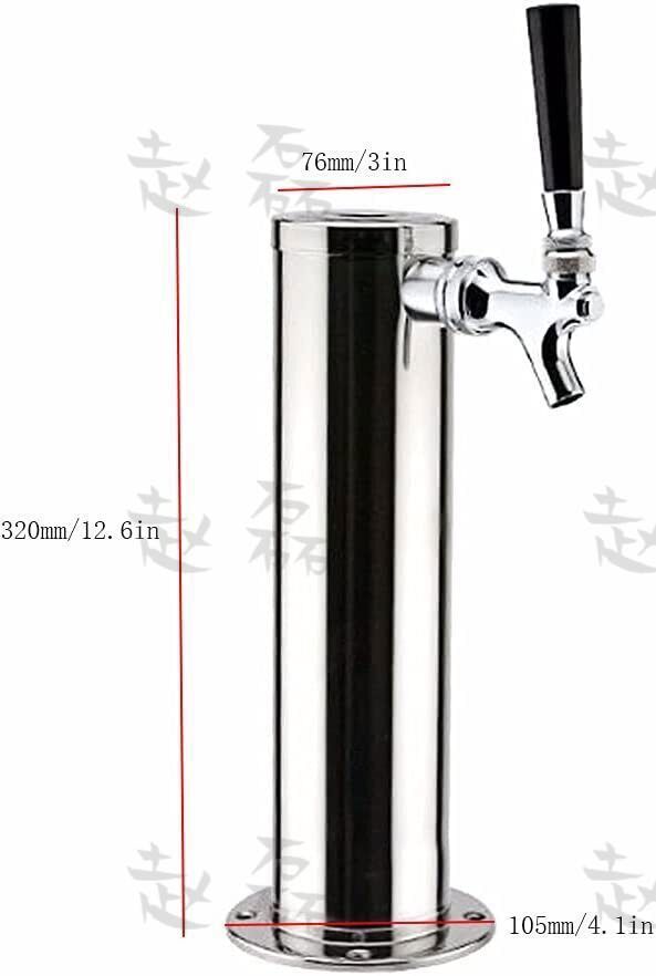 Beer Dispenser Kit Draft Beer Kegerator Tower Stainless Steel Beer Dispenser