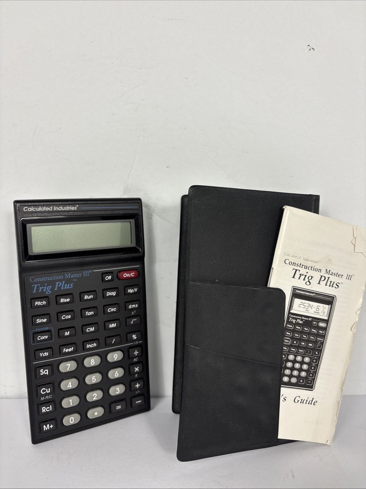 Calculated Industries Construction Master III Trig Plus Scientific Calculator