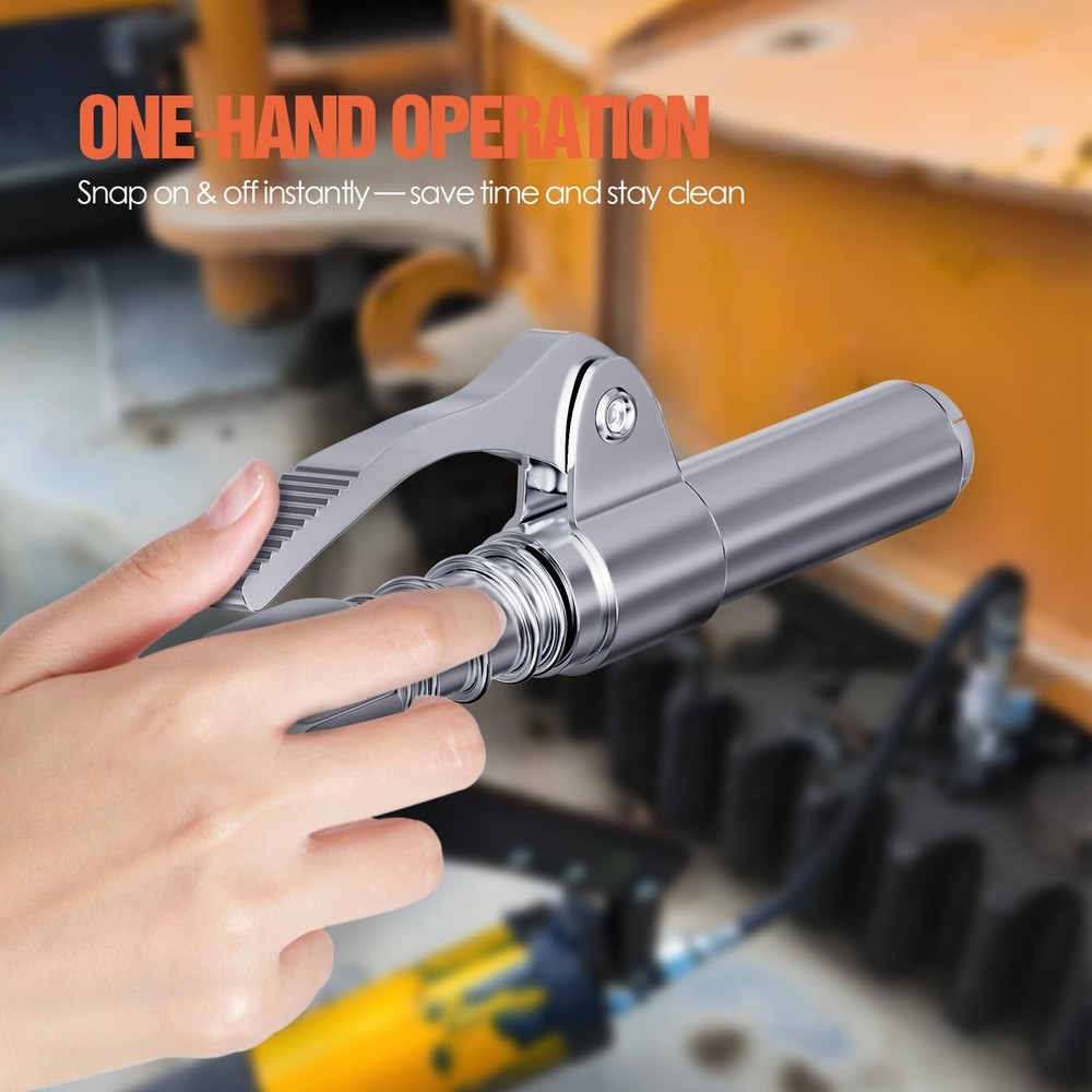 TRILINK Grease Gun Coupler 2-Pack, Quick Release Tips with...