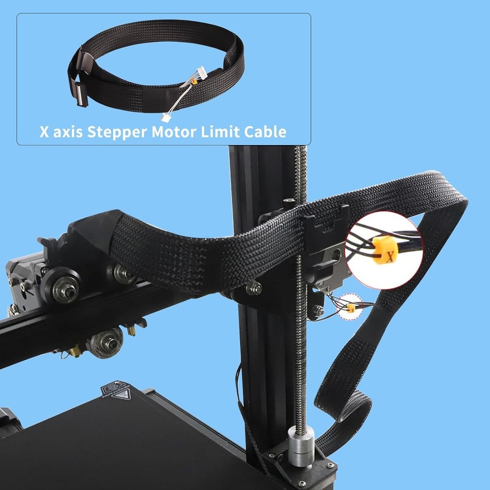 3D Printer Accessories - Ender 3 S1 Cable Replacement: Cable Wrap Spare Set for