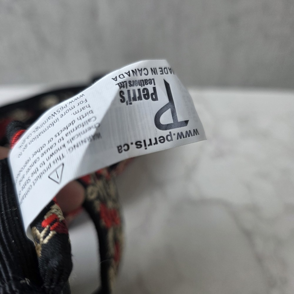 Perri's Leathers Red Roses Print Guitar Strap