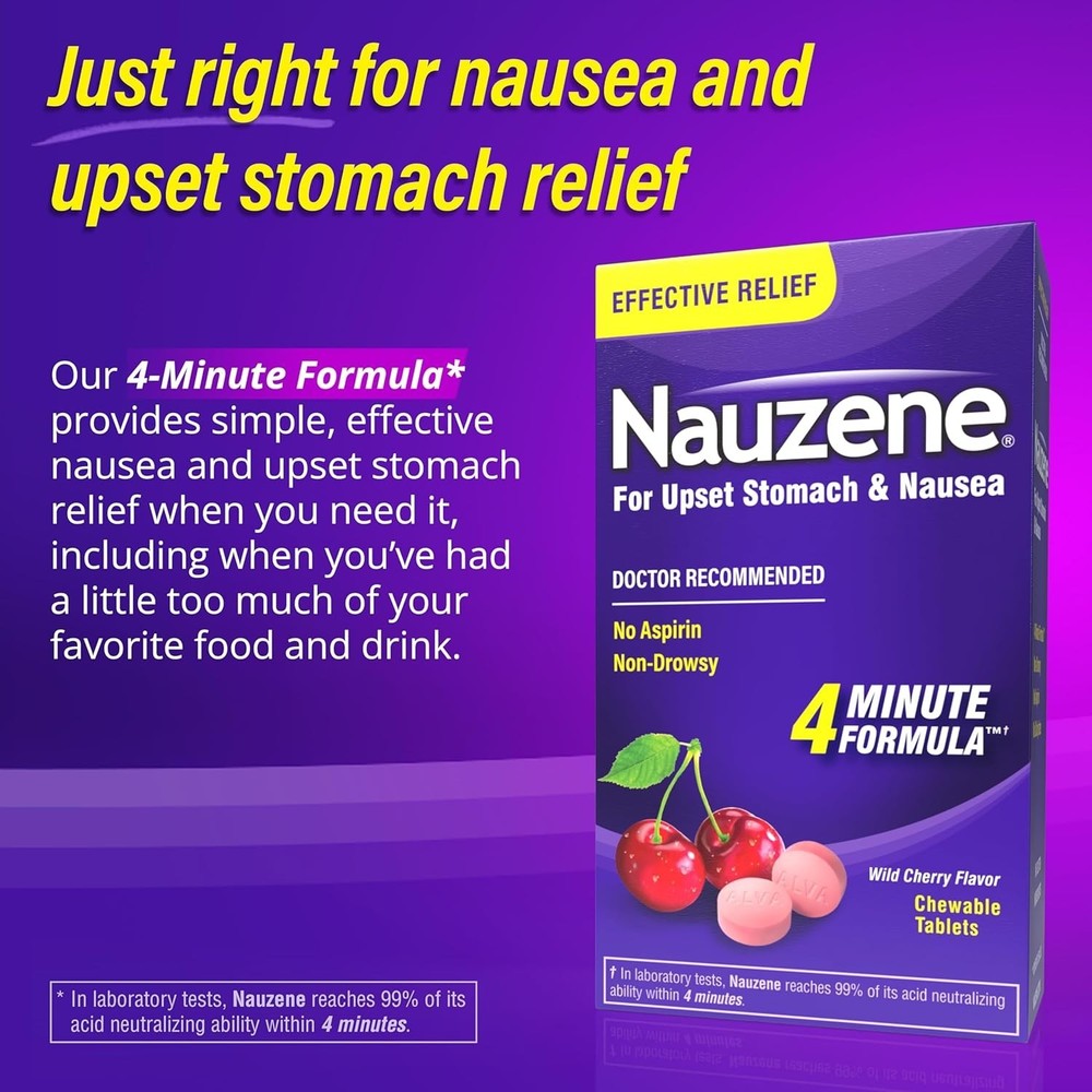 Nauzene Chewable Tablets 42 Count