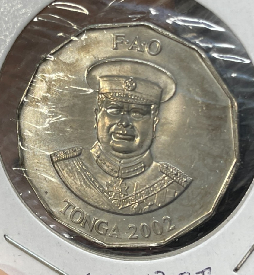 2002 Tonga 50 Seniti Coin Excellent Condition