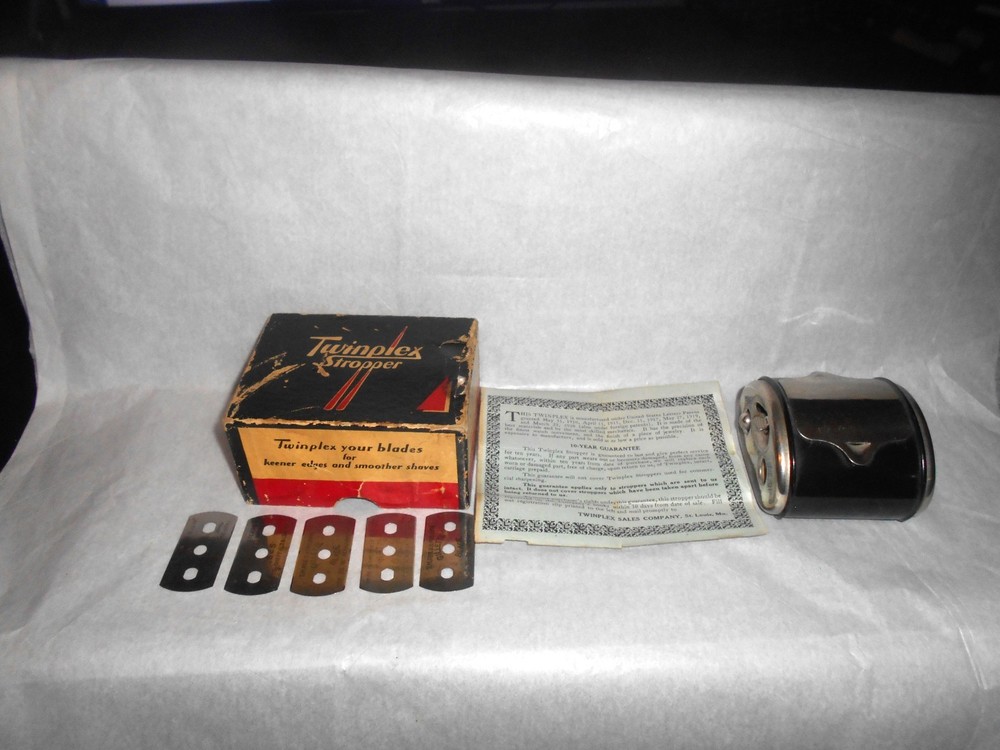 Twinplex Stropper Razor Sharpener W/ Instructions G-100 - Gillette/Probak