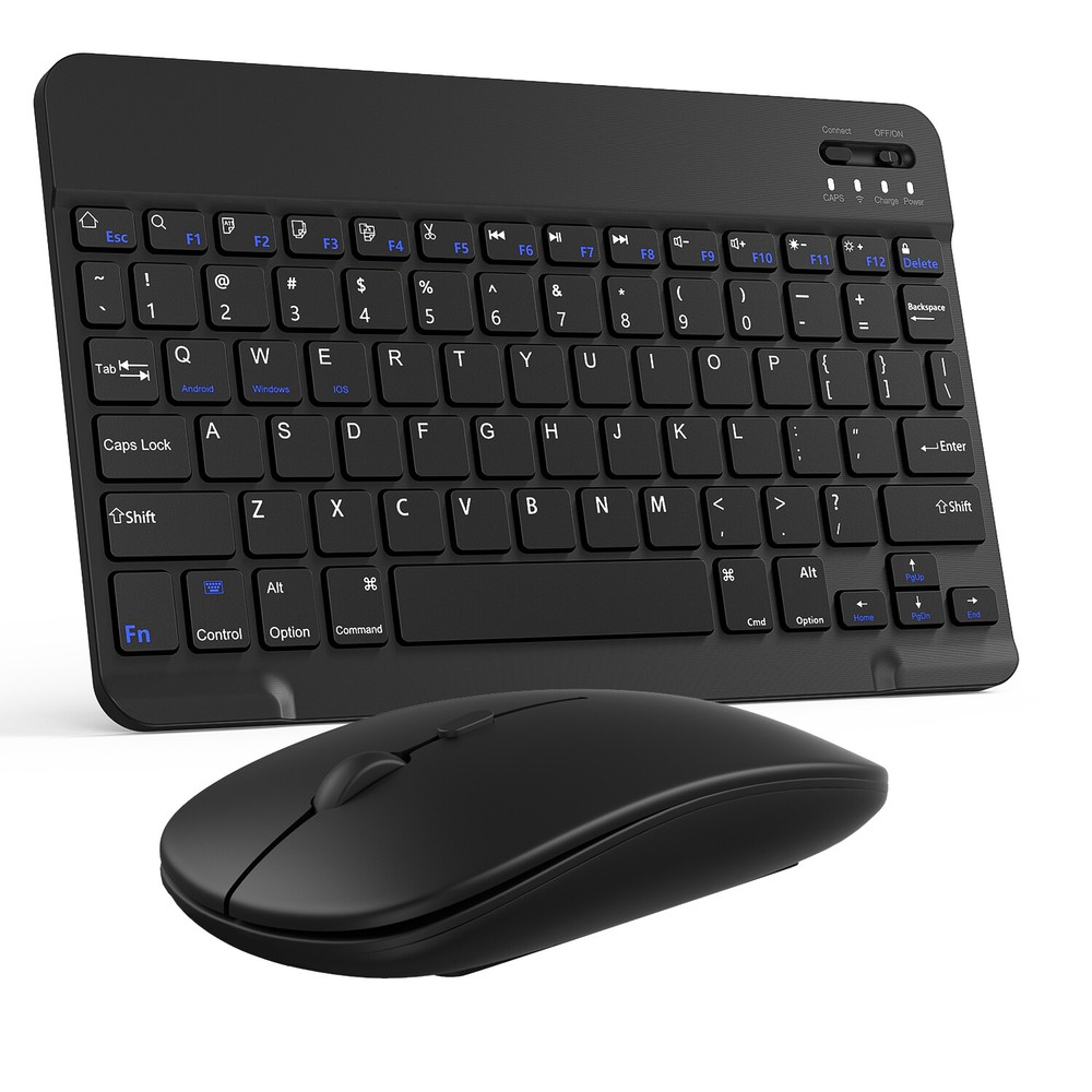Wireless Keyboard Mouse Combo - Rechargeable Bluetooth Set For Mac iPad PC | USA