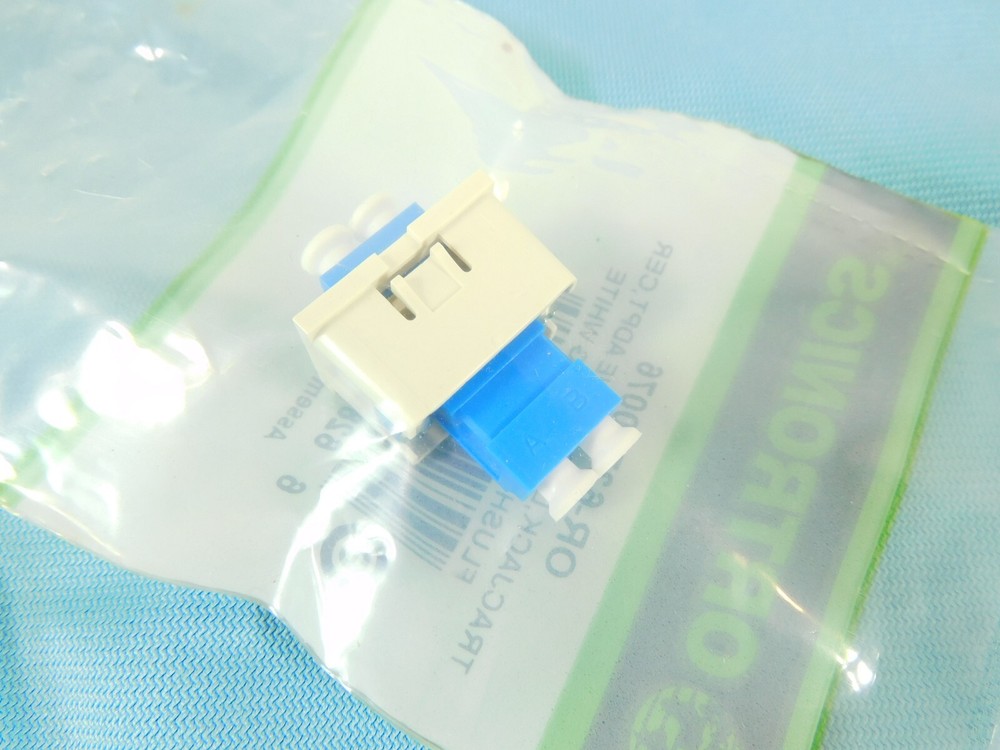OR-63700076-88 Ortronics TracJack Module, LC Duplex, Single Mode - Fog White