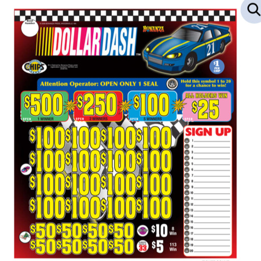 Pull Tickets - Chip Tickets - Holder - Dollar Dash 3,955 ct