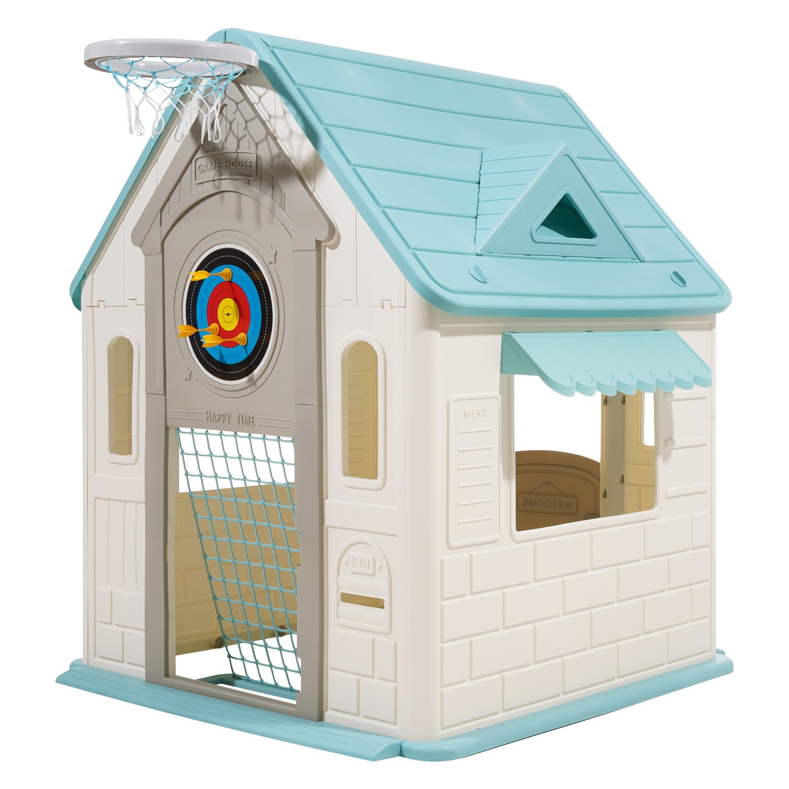 Uimoso 5-in-1 Kids' Indoor and Outdoor Playhouse for Ages 2 and Up