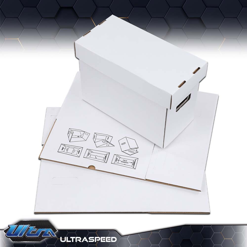 3PCS Short Comic Book Storage Boxes Holds 150 175 Stackable Archival Cardboard