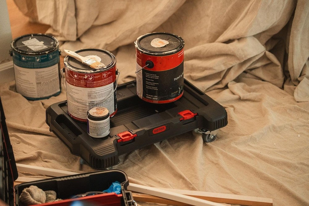 Versatile Rolling Dolly - 220 lbs Capacity with Modular Design & Locking Casters