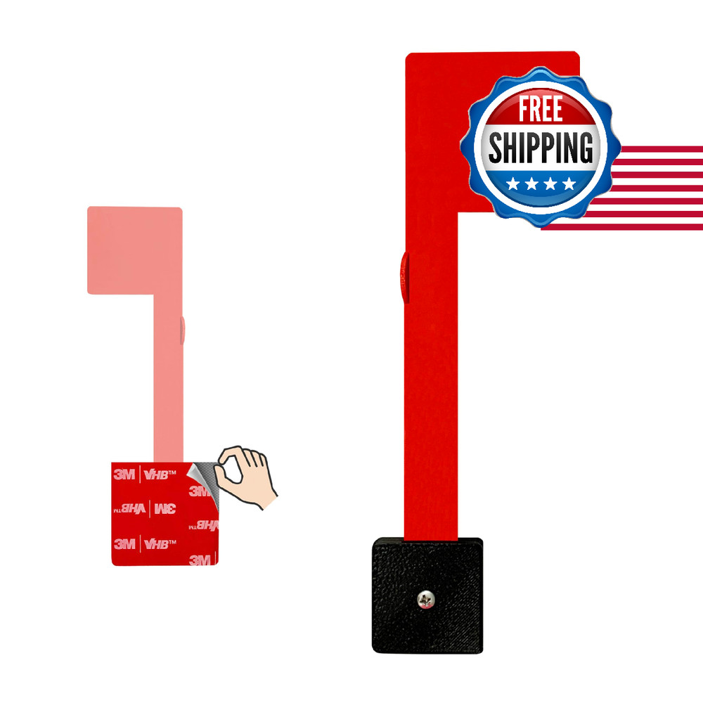 No Tools Mailbox Flag Replacement (1pk) - Weatherproof, 3M Adhesive, Durable