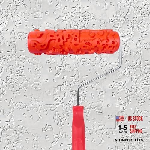 7"DIY Patterned Paint Roller | Decorative Art Texture Roller | Embossing BK323R