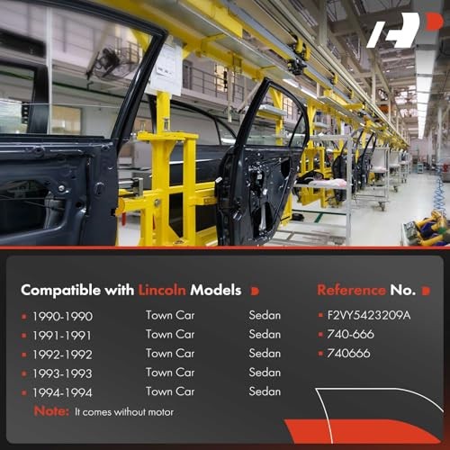 Power Window Regulator Without Motor Compatible with Lincoln Front Driver (LH)