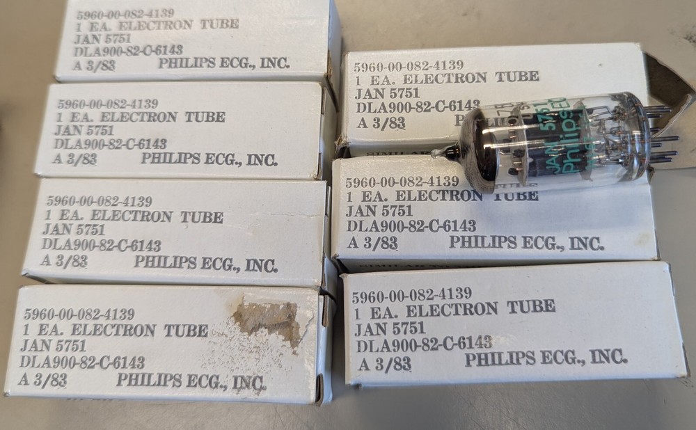 Philips ECG Electron Tube JAN 5751