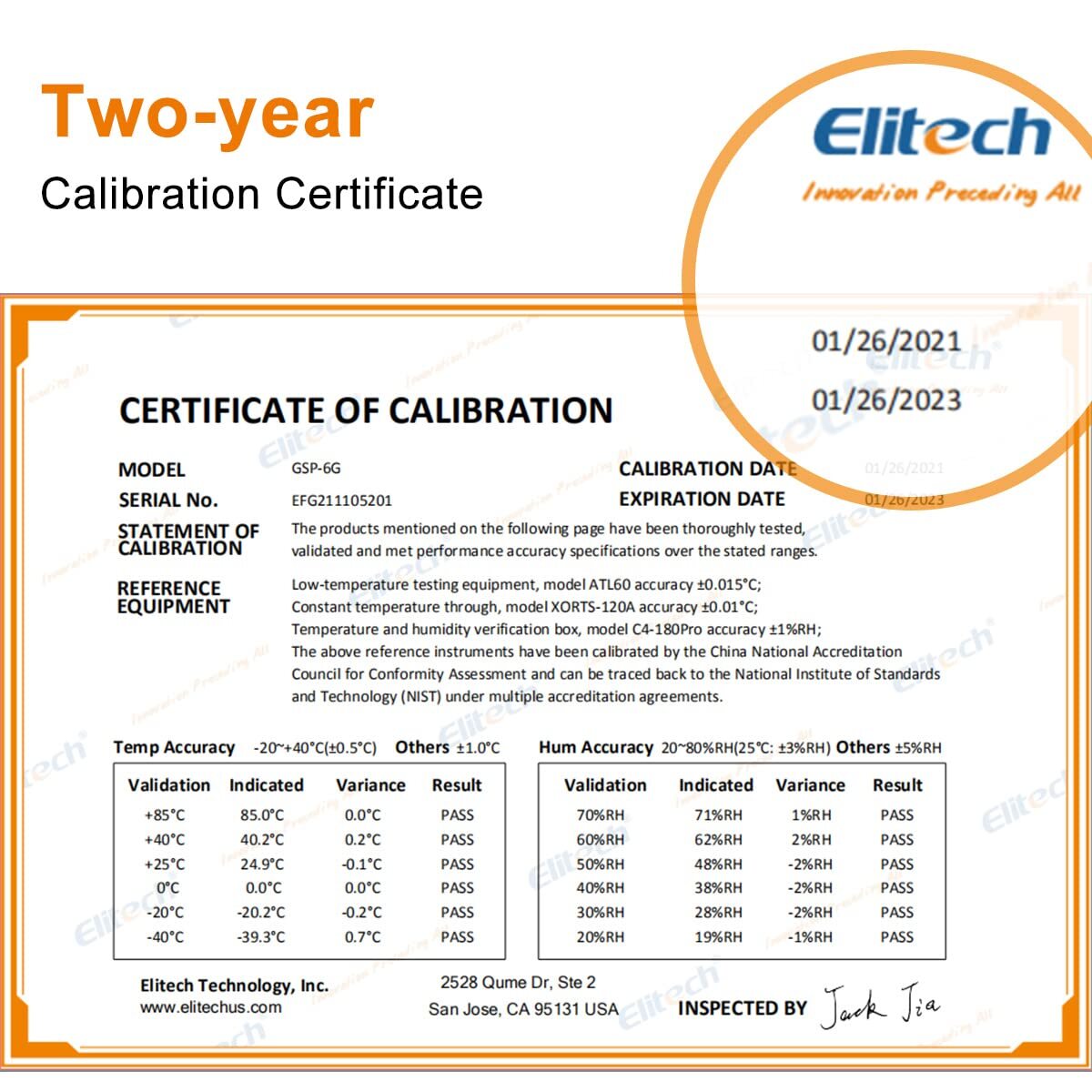 Elitech Temperature Humidity Data Logger GSP-6/6G/6G-TDE Thermometer Vaccine