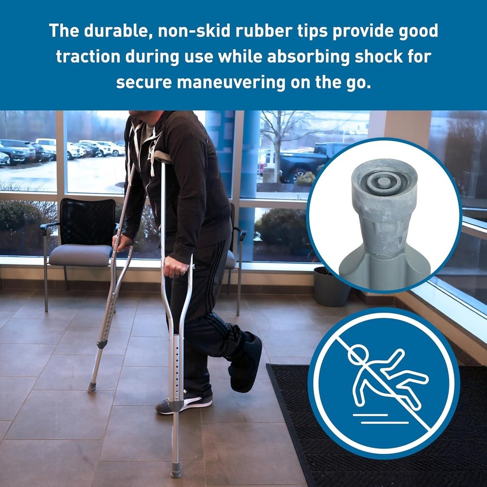 Lightweight Height Adjustable Crutches