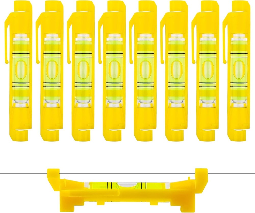 8 Pcs Hanging Bubble Line Level String Tools, Mini Spirit Level for Building Tra