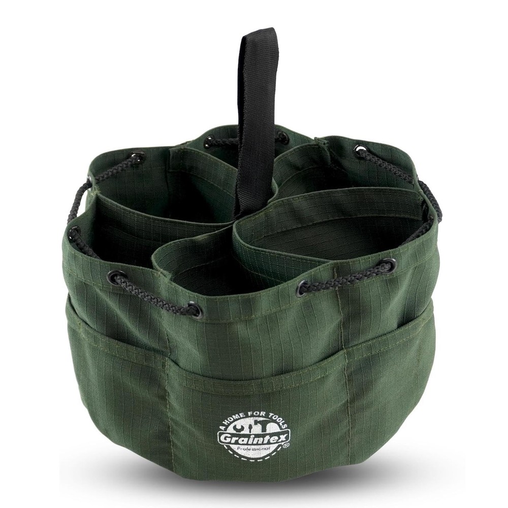 Graintex 18 Pockets Grab Bag Rip-stop Canvas Drawstring Closure, Small Part O...