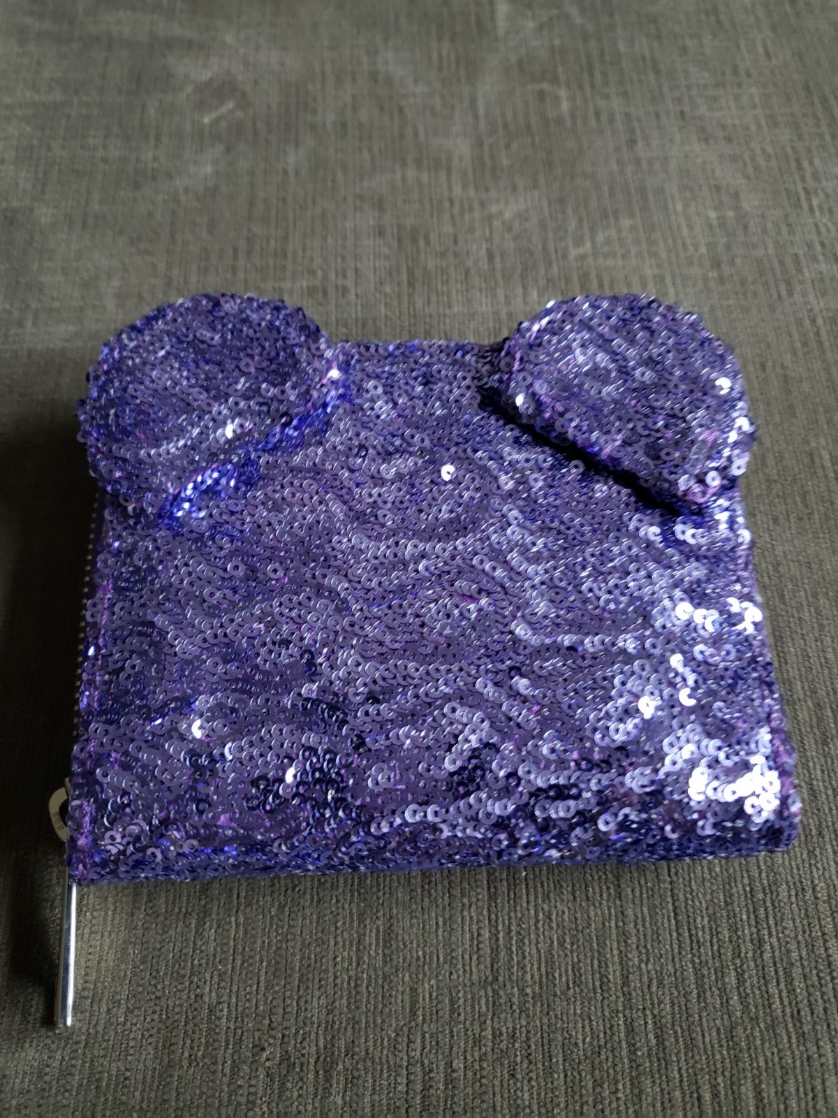 Disney Parks Exclusive Loungefly Minnie Potion Purple Sequined Wallet NWOT
