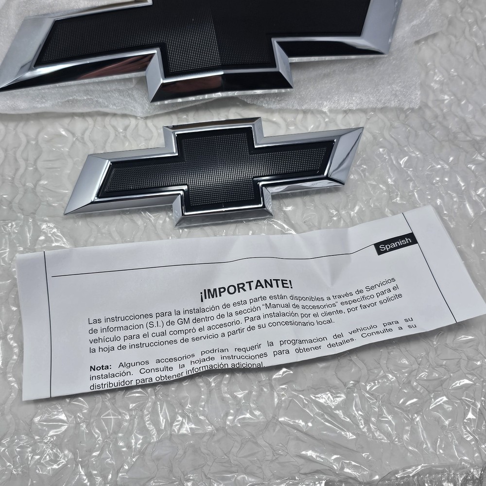 GM Genuine OEM Chrome Bowtie Kit (Front Grille + Tailgate Emblems) 2021-2025