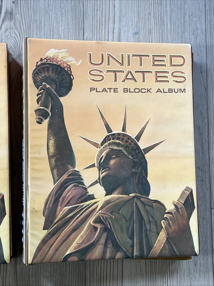 2x United States Plate Block Album Volume A & B ( No Stamps) H.E. Harris