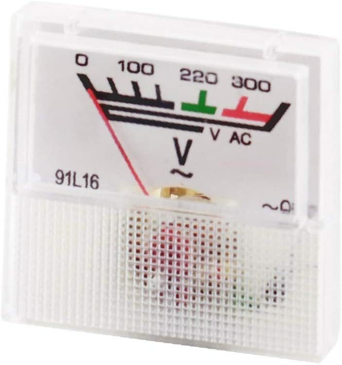 AC 0-300V Class 5.0 Accuracy Square Plastic Panel Meter Voltmeter 1PCS